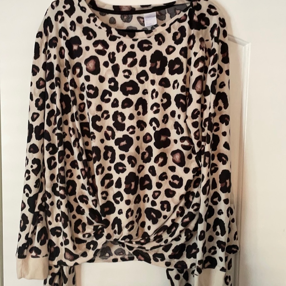 Leopard print pajama set - NWT
